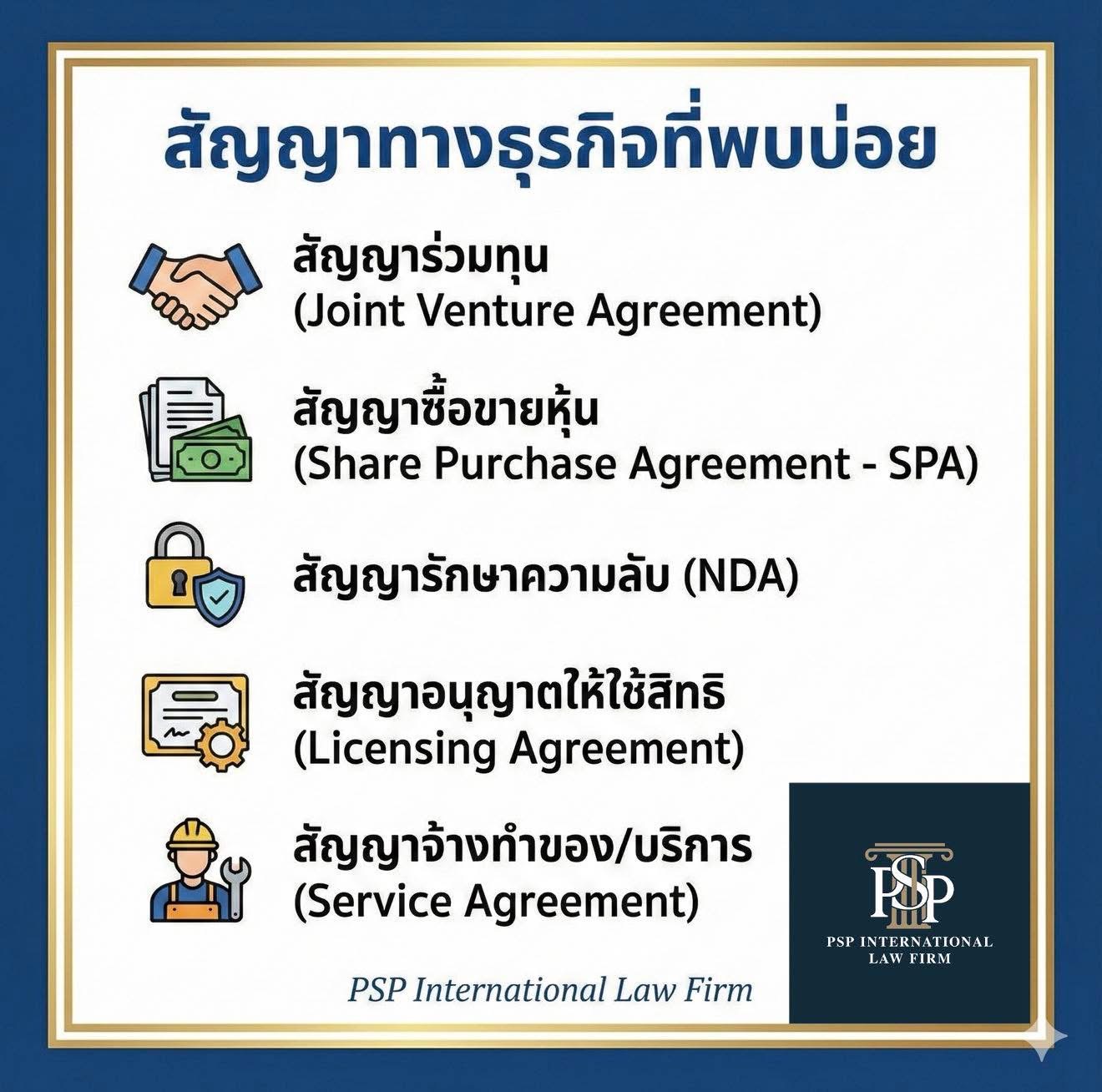 🏢ทำธุรกิจต้องรอบคอบ! เช็คลิสต์ 5 สัญญาทางธุรกิจที่ผู้ประกอบการเจอบ่อยที่สุด